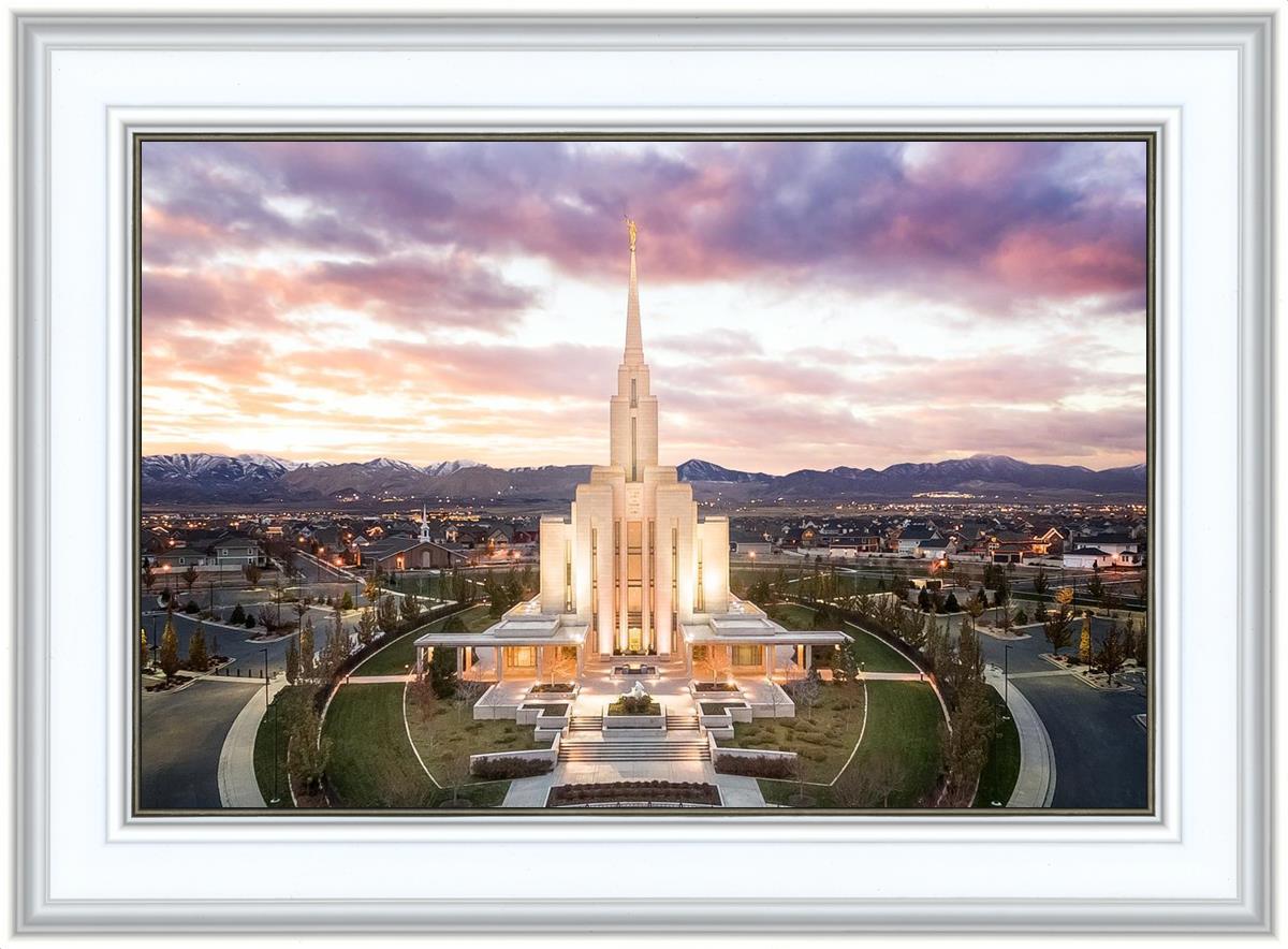 Oquirrh Mountain Aerial Sunset