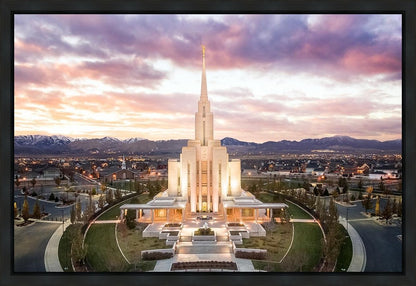 Oquirrh Mountain Aerial Sunset