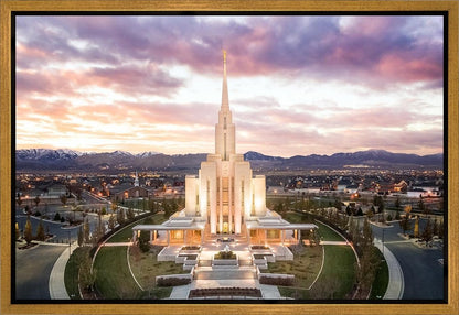 Oquirrh Mountain Aerial Sunset