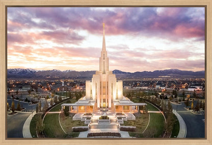 Oquirrh Mountain Aerial Sunset