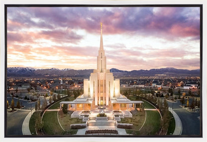 Oquirrh Mountain Aerial Sunset