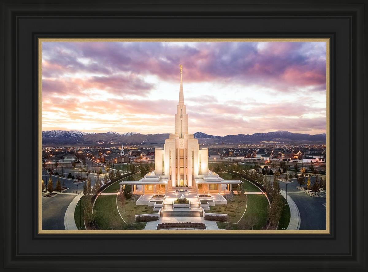 Oquirrh Mountain Aerial Sunset