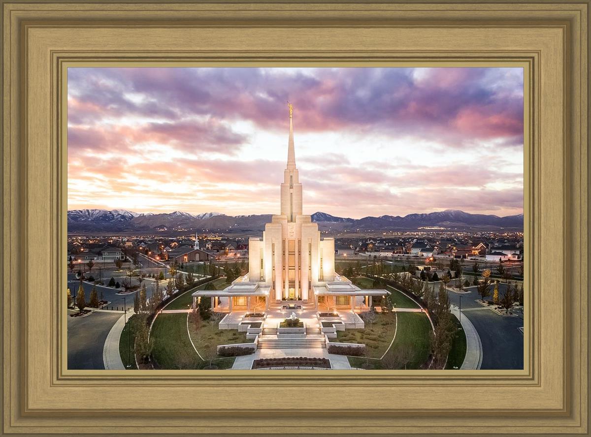 Oquirrh Mountain Aerial Sunset