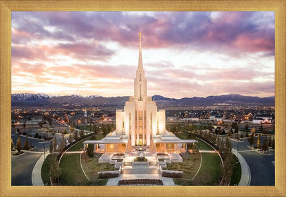 Oquirrh Mountain Aerial Sunset