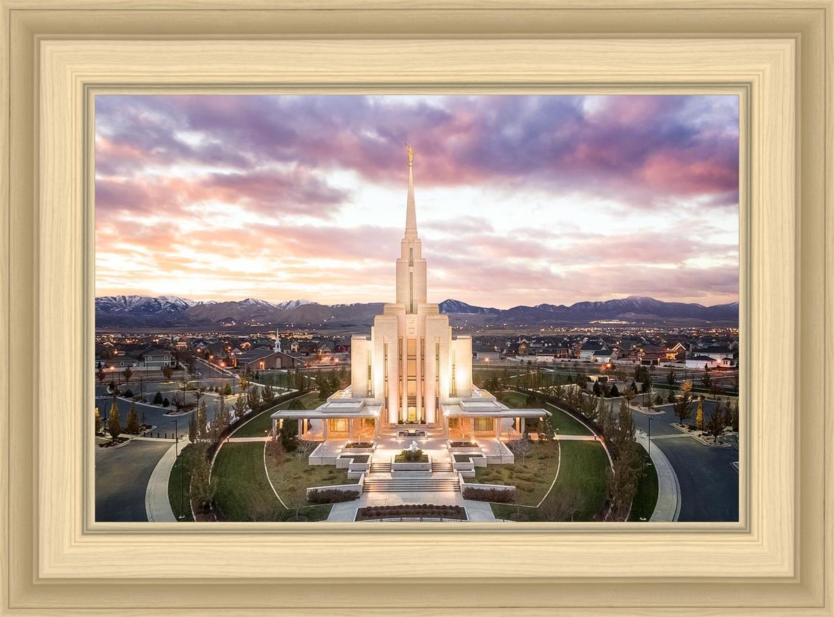 Oquirrh Mountain Aerial Sunset