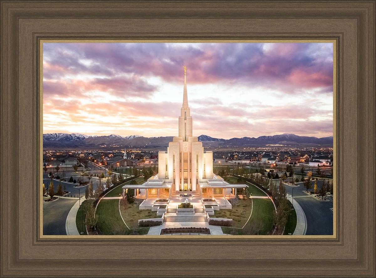Oquirrh Mountain Aerial Sunset