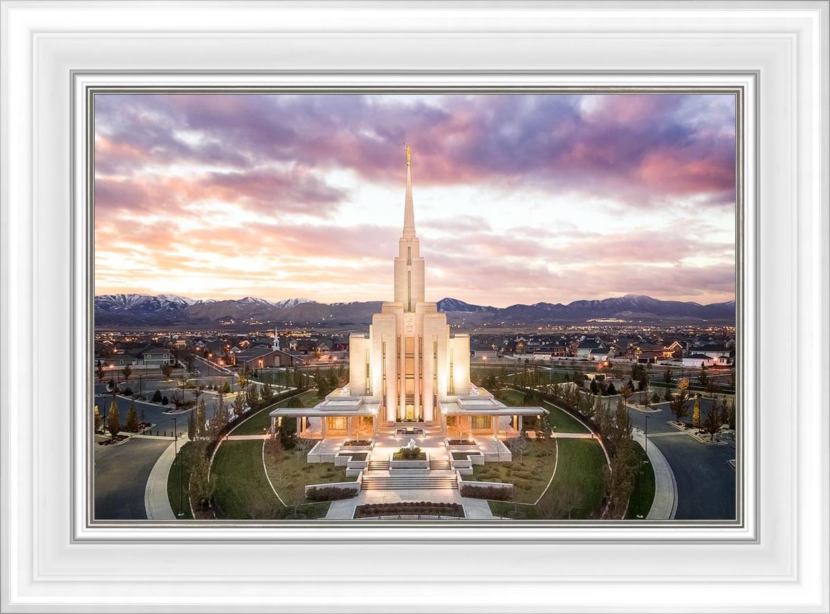 Oquirrh Mountain Aerial Sunset