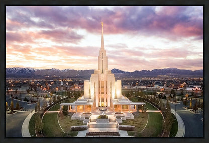 Oquirrh Mountain Aerial Sunset