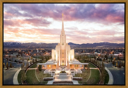 Oquirrh Mountain Aerial Sunset