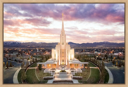 Oquirrh Mountain Aerial Sunset