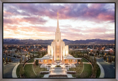 Oquirrh Mountain Aerial Sunset