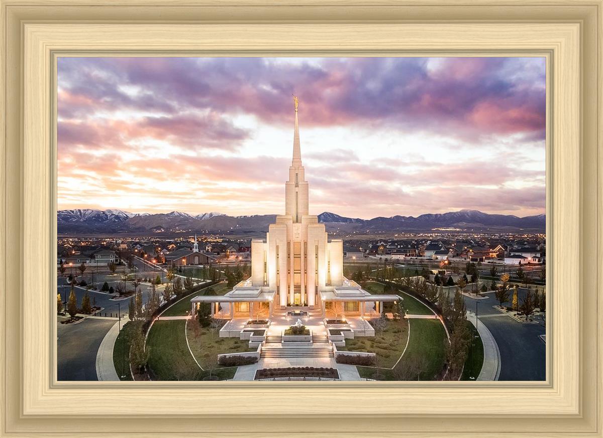Oquirrh Mountain Aerial Sunset