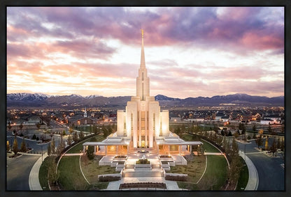 Oquirrh Mountain Aerial Sunset
