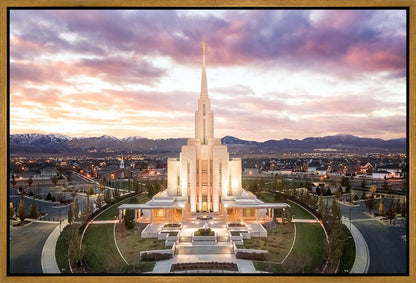 Oquirrh Mountain Aerial Sunset