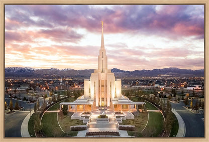Oquirrh Mountain Aerial Sunset