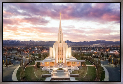 Oquirrh Mountain Aerial Sunset
