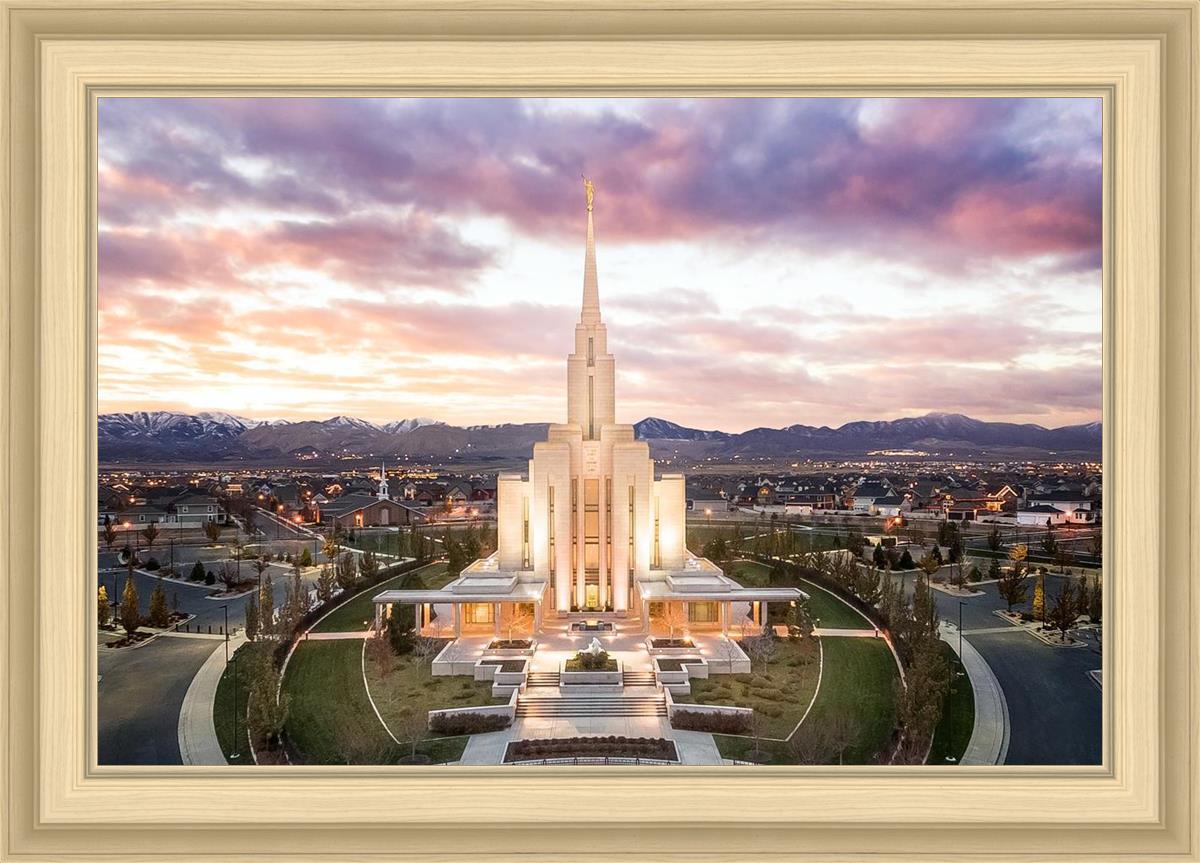 Oquirrh Mountain Aerial Sunset
