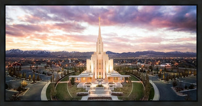 Oquirrh Mountain Aerial Sunset