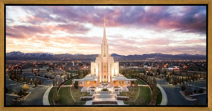 Oquirrh Mountain Aerial Sunset