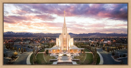 Oquirrh Mountain Aerial Sunset