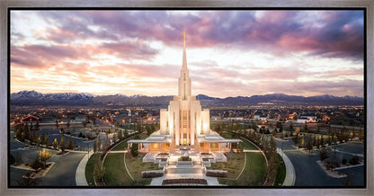Oquirrh Mountain Aerial Sunset
