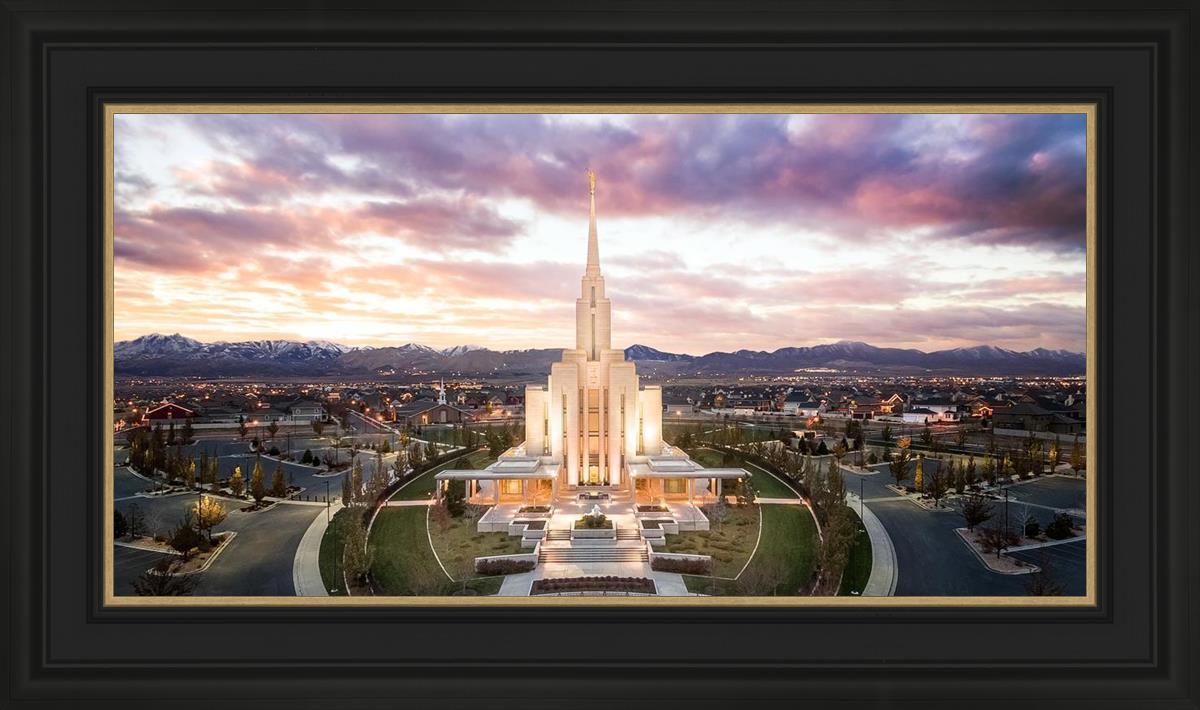 Oquirrh Mountain Aerial Sunset