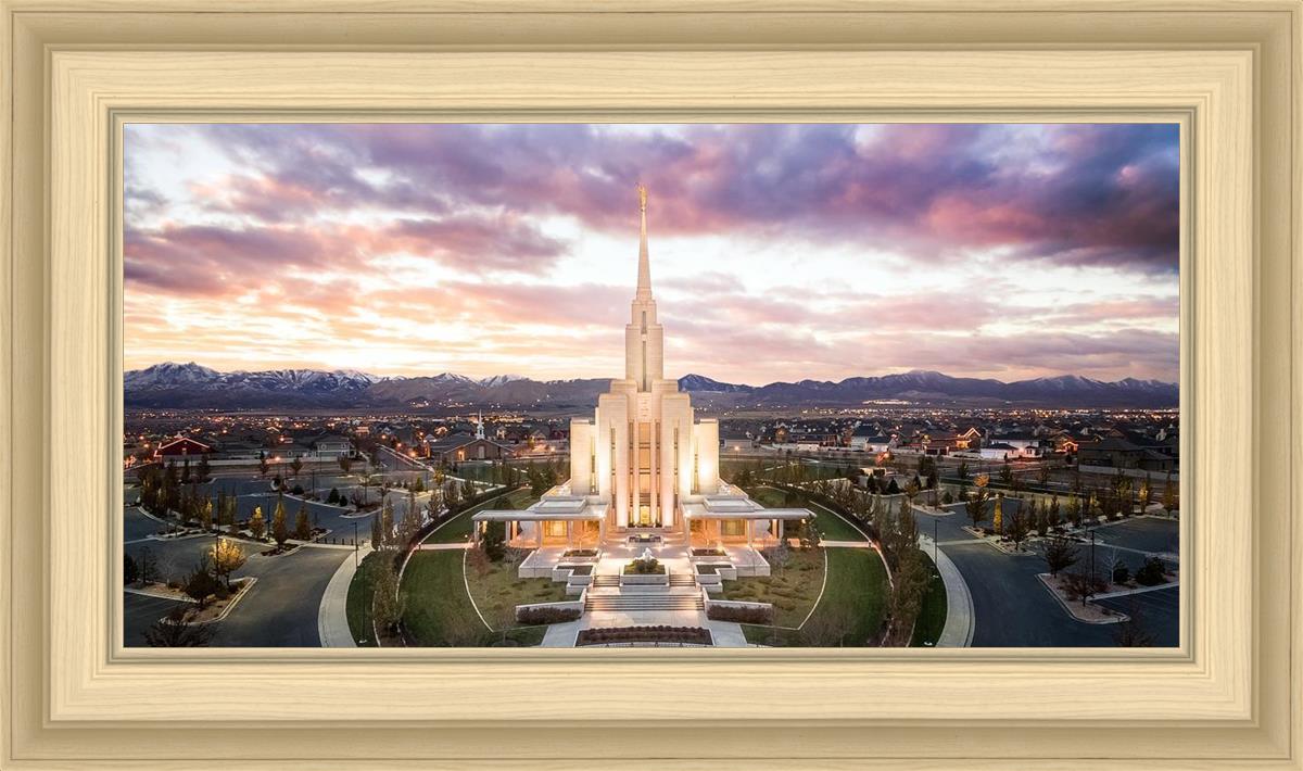 Oquirrh Mountain Aerial Sunset