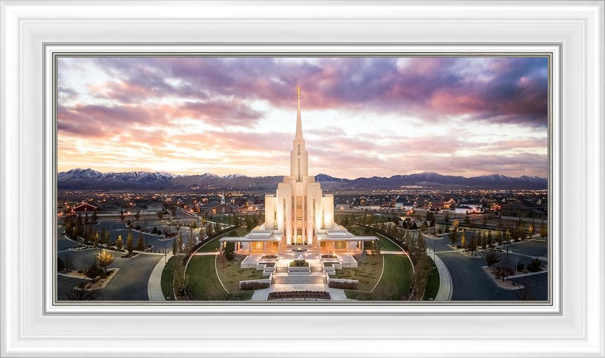 Oquirrh Mountain Aerial Sunset