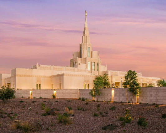 Phoenix Temple Dusk Gallery Wrap