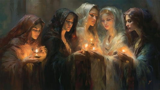 The Five Wise Virgins Large Wall Art Gallery Wrap