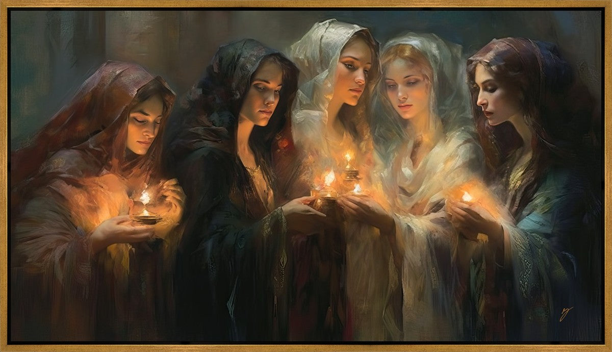 The Five Wise Virgins Large Wall Art Gallery Wrap