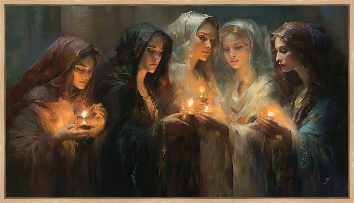The Five Wise Virgins Large Wall Art Gallery Wrap