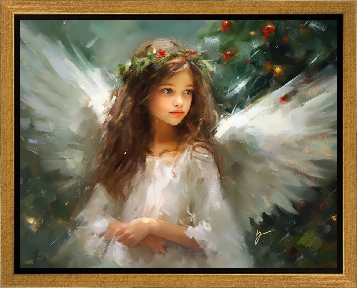 Delicate Christmas Angel Gallery Wrap