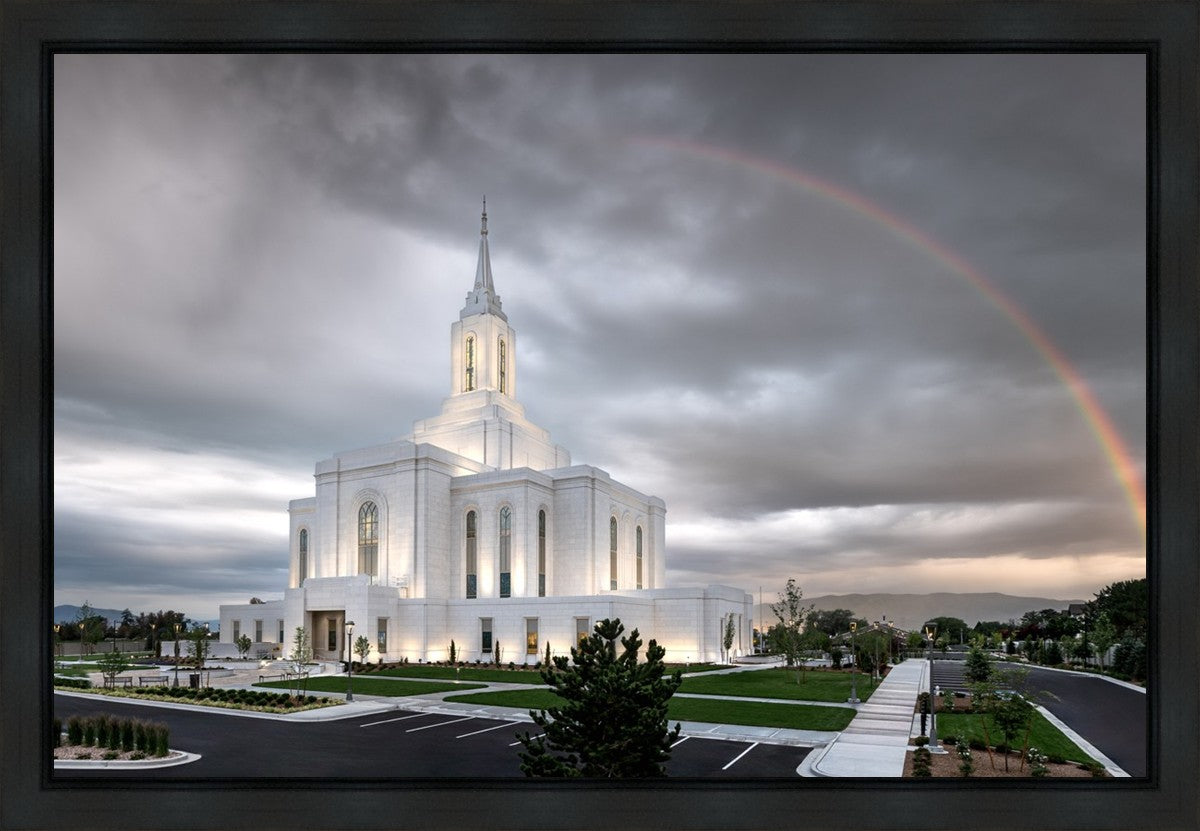 Orem Rainbow Sunrise Large Wall Art