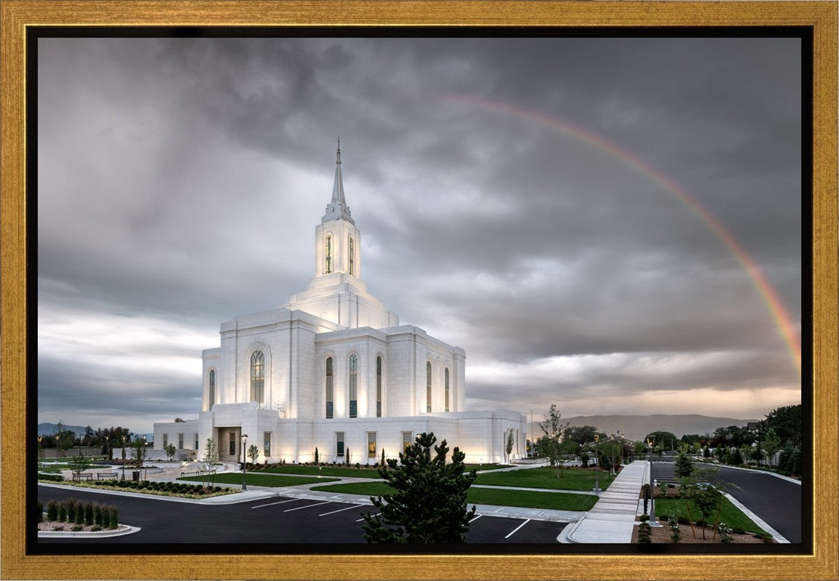 Orem Rainbow Sunrise Large Wall Art