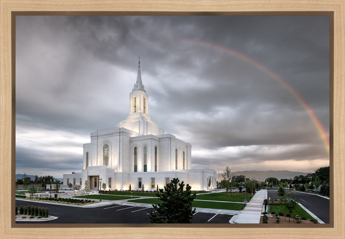 Orem Rainbow Sunrise Large Wall Art