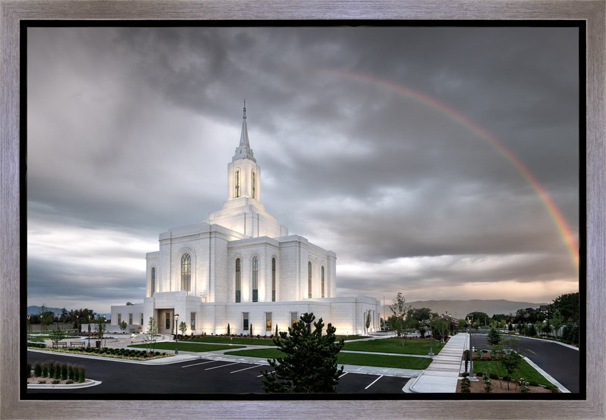 Orem Rainbow Sunrise Large Wall Art