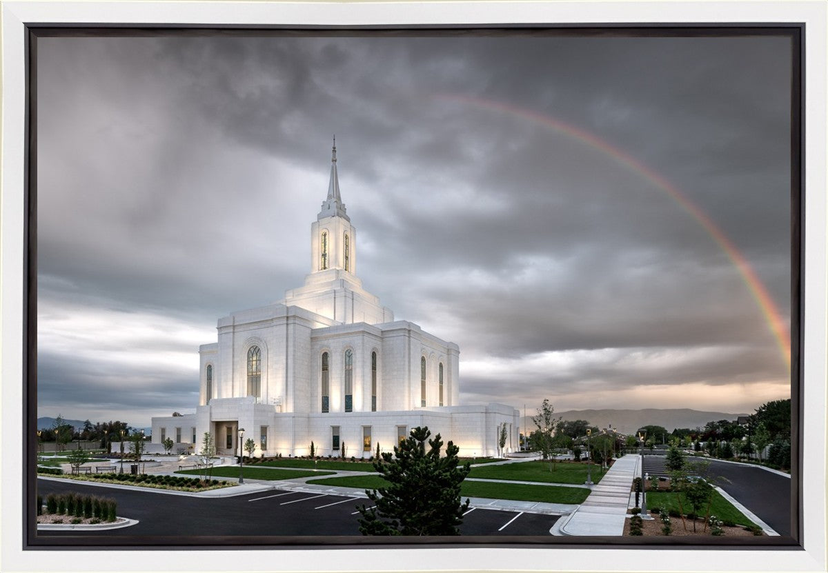 Orem Rainbow Sunrise Large Wall Art
