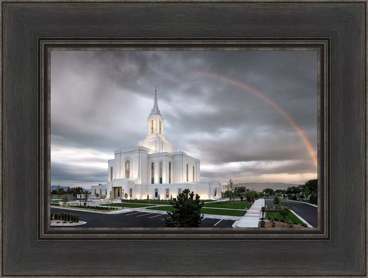 Orem Rainbow Sunrise Large Wall Art