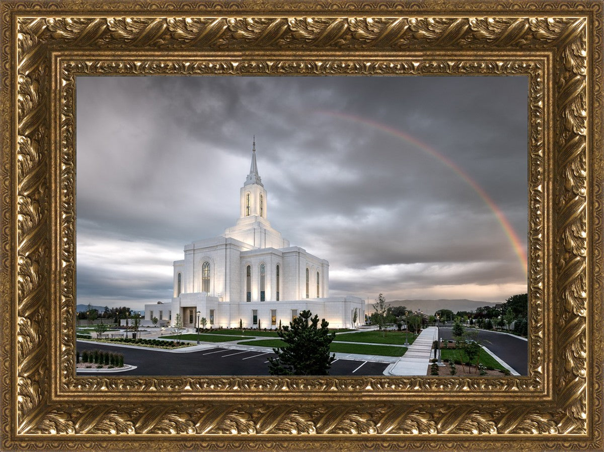 Orem Rainbow Sunrise Large Wall Art