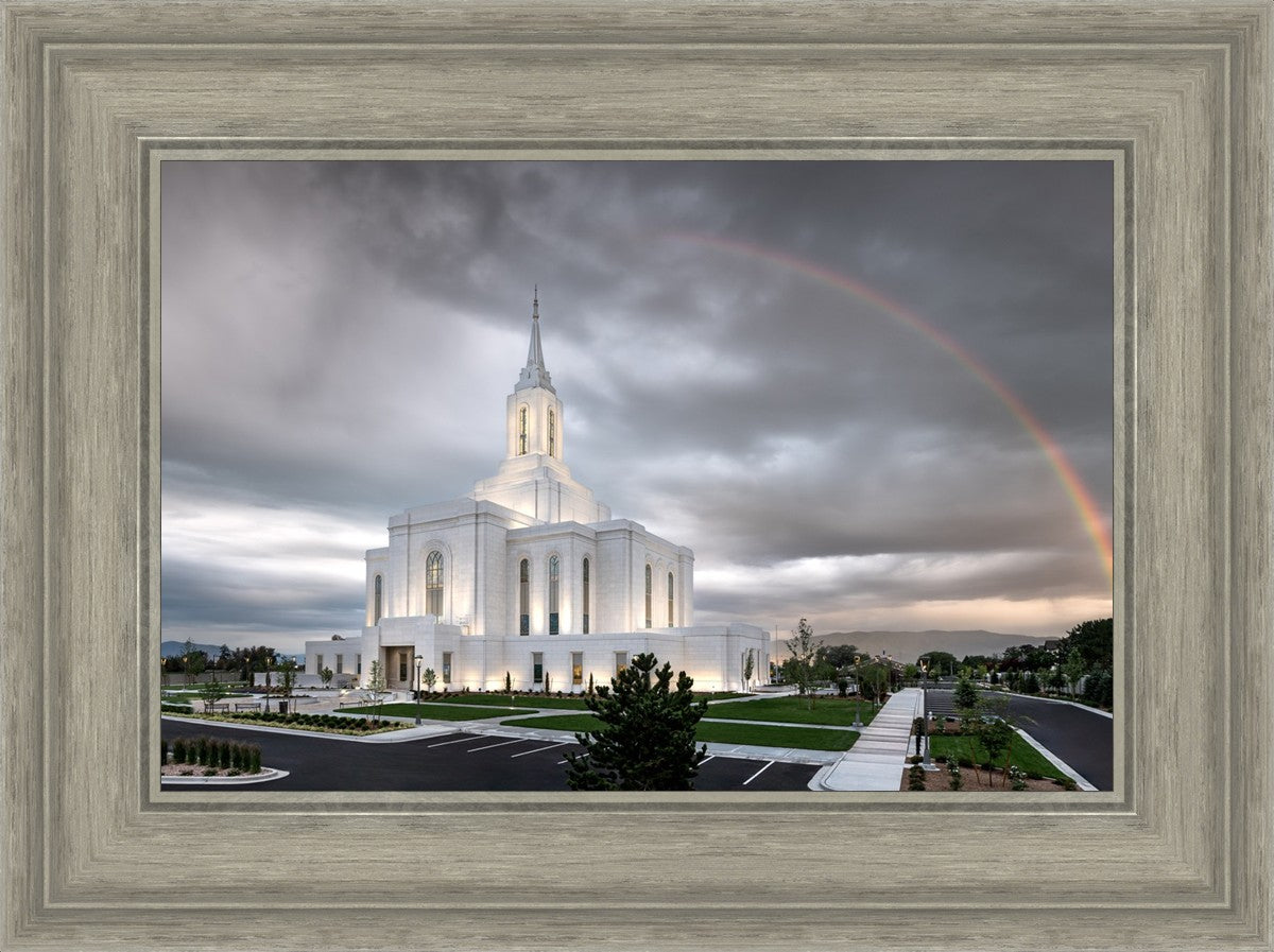 Orem Rainbow Sunrise Large Wall Art