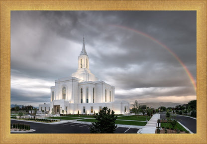 Orem Rainbow Sunrise Large Wall Art
