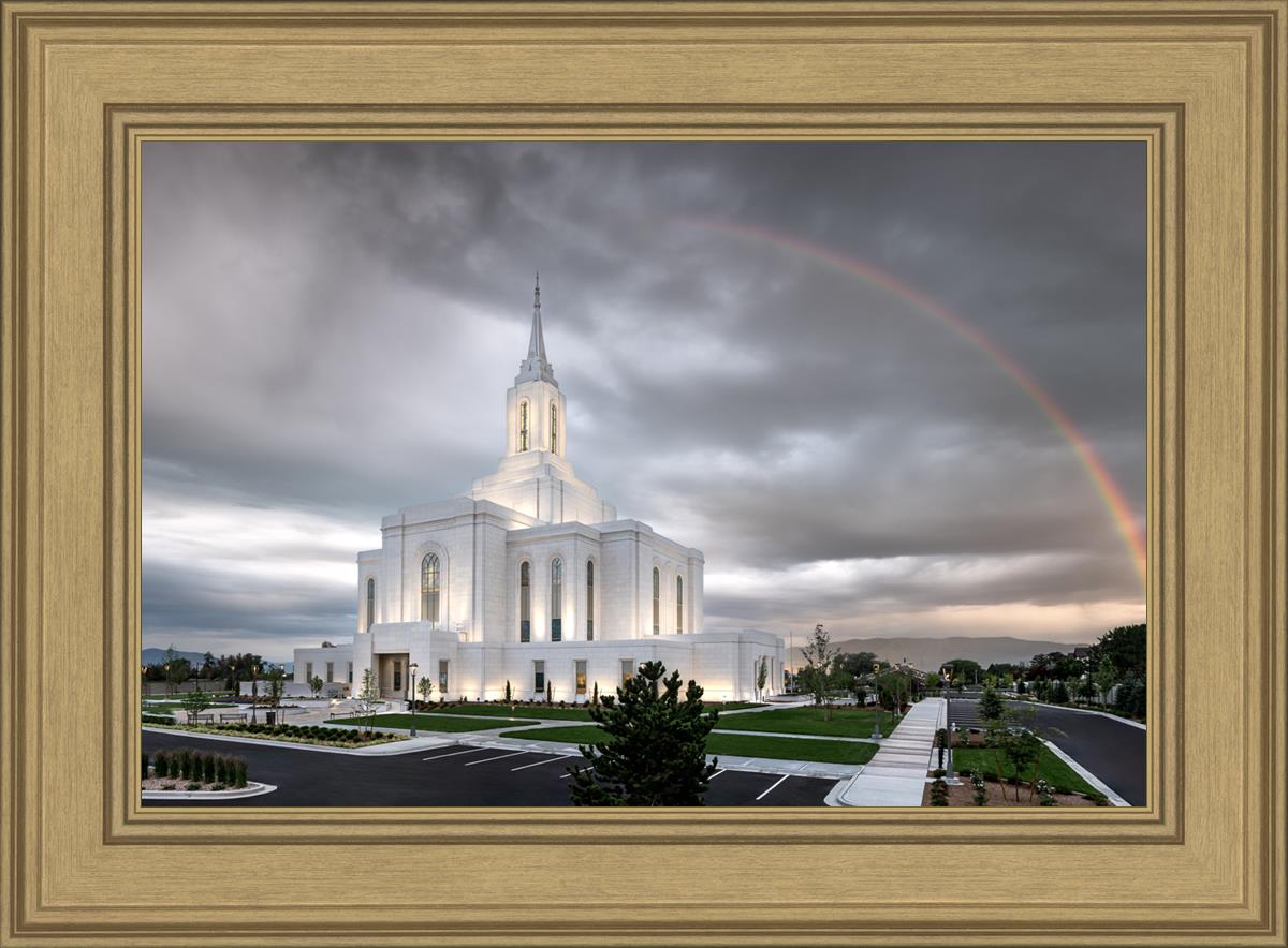 Orem Rainbow Sunrise Large Wall Art