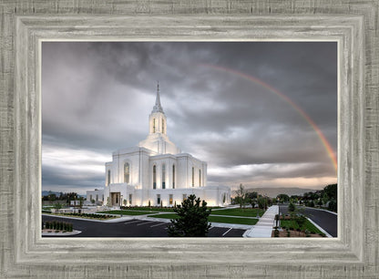 Orem Rainbow Sunrise Large Wall Art