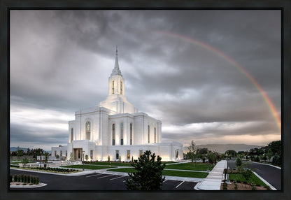 Orem Rainbow Sunrise Large Wall Art