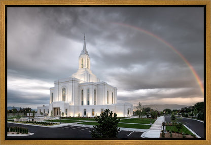 Orem Rainbow Sunrise Large Wall Art