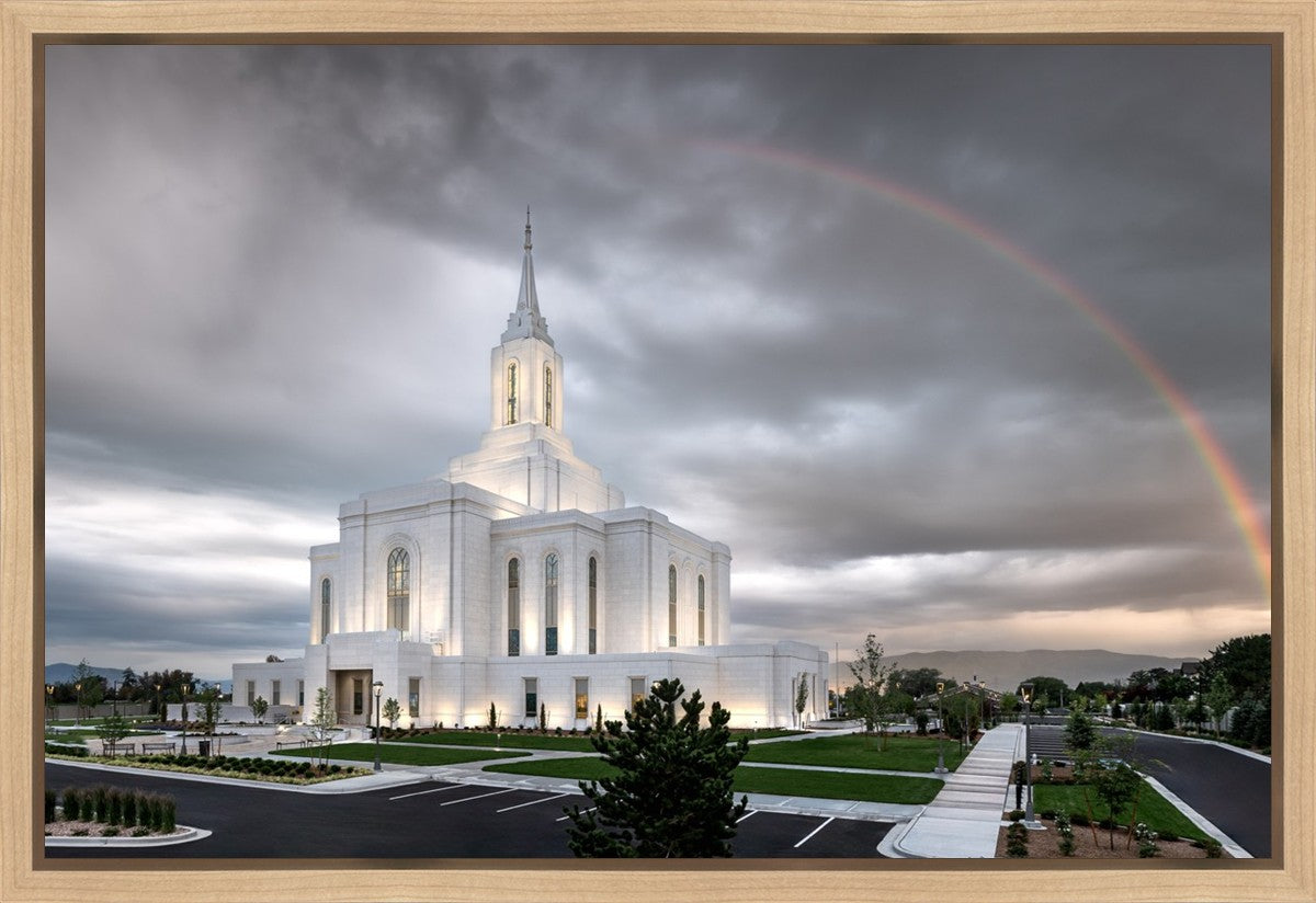 Orem Rainbow Sunrise Large Wall Art