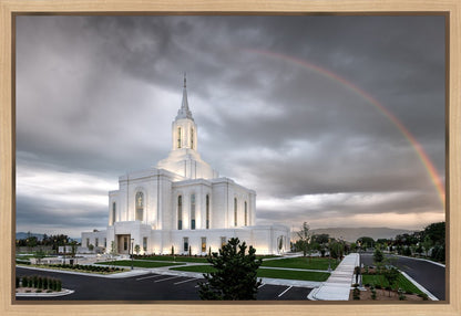 Orem Rainbow Sunrise Large Wall Art