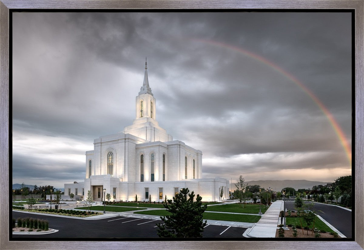 Orem Rainbow Sunrise Large Wall Art