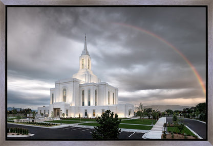 Orem Rainbow Sunrise Large Wall Art